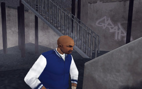 Baldheaded, but not slick enough, moments before the raid